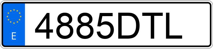 Numer rejestracyjny 4885DTL posiada SEAT TOLEDO