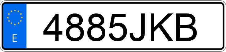 Numer rejestracyjny 4885JKB posiada FORD ECOSPORT