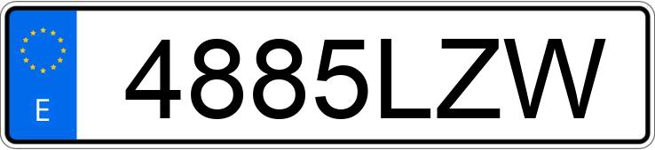 Numer rejestracyjny 4885LZW posiada FORD TRANSIT CONNECT Numer rejestracyjny 4885LZW posiada FORD TRANSIT CONNECT