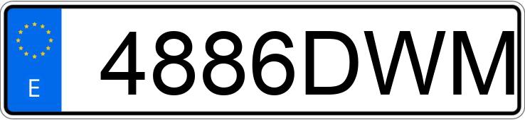 Numer rejestracyjny 4886DWM posiada RENAULT KANGOO Numer rejestracyjny 4886DWM posiada RENAULT KANGOO