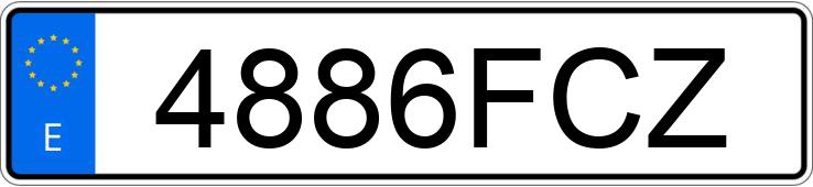 Numer rejestracyjny 4886FCZ posiada SEAT LEON