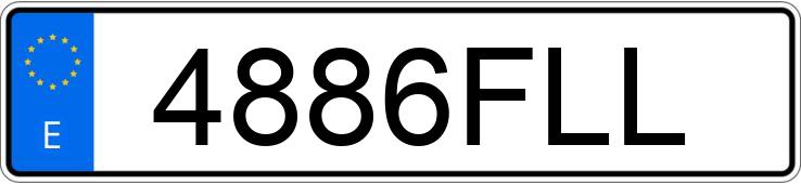 Numer rejestracyjny 4886FLL posiada PEUGEOT 407