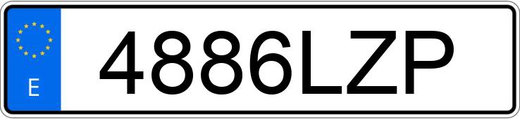 Numer rejestracyjny 4886LZP posiada AUDI A4