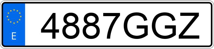 Numer rejestracyjny 4887GGZ posiada FORD MUSTANG