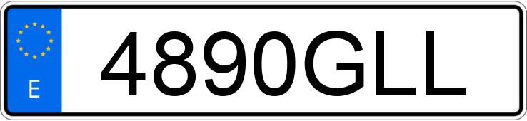 Numer rejestracyjny 4890GLL posiada VOLKSWAGEN TIGUAN