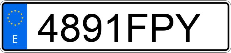 Numer rejestracyjny 4891FPY posiada FORD FOCUS Numer rejestracyjny 4891FPY posiada FORD FOCUS