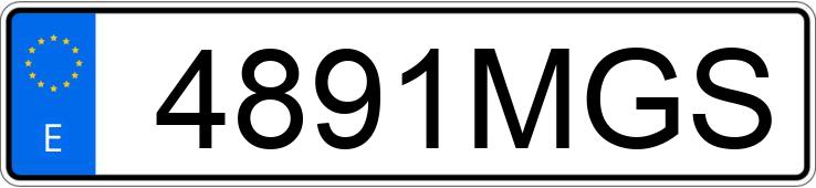 Numer rejestracyjny 4891MGS posiada PEUGEOT PARTNER