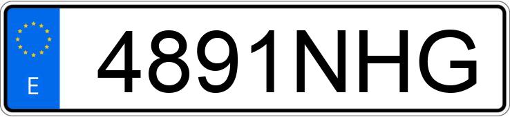 Numer rejestracyjny 4891NHG posiada VOLKSWAGEN TOURAN