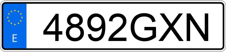 Numer rejestracyjny 4892GXN posiada PORSCHE 911