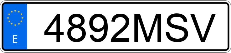 Numer rejestracyjny 4892MSV posiada BMW SERIE 3