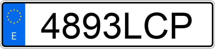 Numer rejestracyjny 4893LCP posiada VOLKSWAGEN POLO