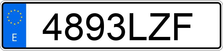 Numer rejestracyjny 4893LZF posiada MERCEDES E (211)