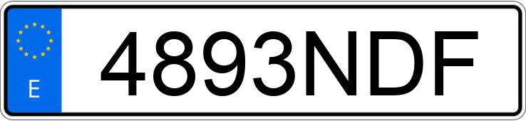 Numer rejestracyjny 4893NDF posiada CUPRA LEON