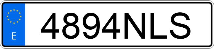 Die Registrierungsnummer 4894NLS hat RENAULT SYMBIOZ