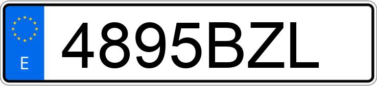 Numer rejestracyjny 4895BZL posiada VOLKSWAGEN GOLF Numer rejestracyjny 4895BZL posiada VOLKSWAGEN GOLF