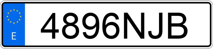 Numer rejestracyjny 4896NJB posiada TESLA MODEL Y Numer rejestracyjny 4896NJB posiada TESLA MODEL Y