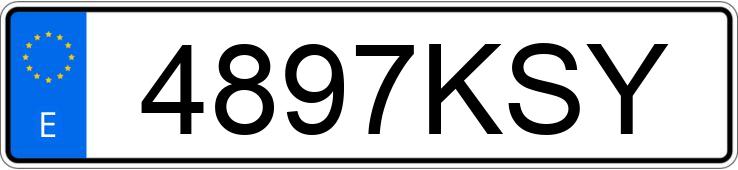 Numer rejestracyjny 4897KSY posiada VOLKSWAGEN POLO