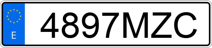 Numer rejestracyjny 4897MZC posiada TESLA MODEL 3 Numer rejestracyjny 4897MZC posiada TESLA MODEL 3