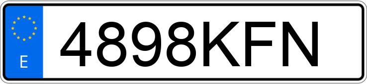 Numer rejestracyjny 4898KFN posiada MERCEDES CLA (117)