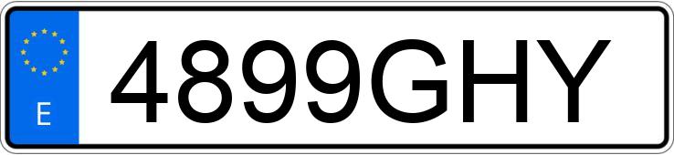 Numer rejestracyjny 4899GHY posiada PORSCHE CAYENNE Numer rejestracyjny 4899GHY posiada PORSCHE CAYENNE