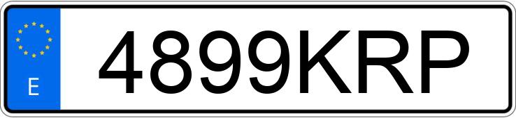 Numer rejestracyjny 4899KRP posiada RENAULT GRAND SCENIC