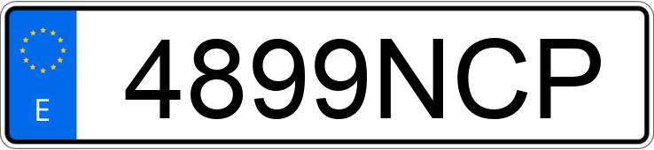 Numer rejestracyjny 4899NCP posiada IVECO DAILY