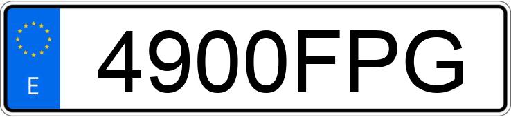 Il numero di registrazione 4900FPG ha MERCEDES S (220-221)