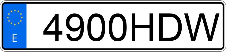 Numer rejestracyjny 4900HDW posiada CITROEN C3