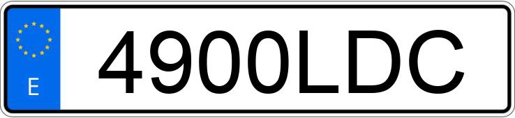 Numer rejestracyjny 4900LDC posiada SEAT ATECA