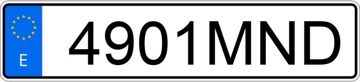 Numer rejestracyjny 4901MND posiada PEUGEOT 5008