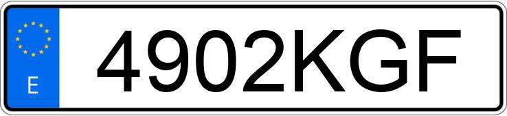 Numer rejestracyjny 4902KGF posiada RENAULT MASTER