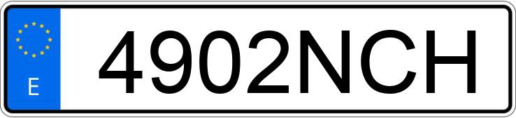 Numer rejestracyjny 4902NCH posiada LEXUS UX 300 H