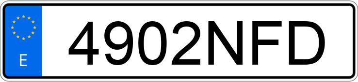 Registreringsnumret 4902NFD har BMW SERIE 6