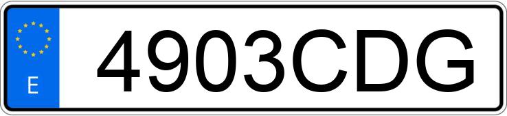 Numer rejestracyjny 4903CDG posiada AUDI A4