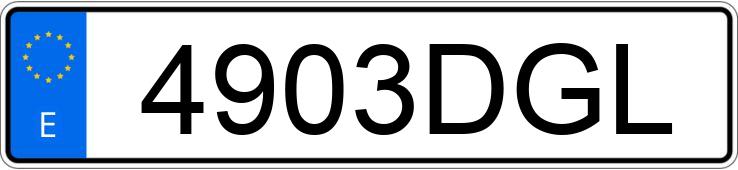 Numer rejestracyjny 4903DGL posiada BMW SERIE 1