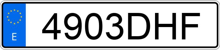 Numer rejestracyjny 4903DHF posiada ROVER MG ZS Numer rejestracyjny 4903DHF posiada ROVER MG ZS