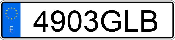 El número de registro 4903GLB tiene BMW X6