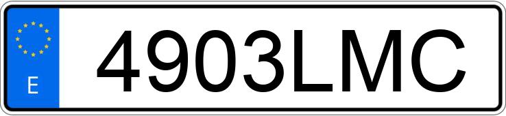 Numer rejestracyjny 4903LMC posiada OPEL ASTRA
