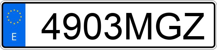 Numer rejestracyjny 4903MGZ posiada FORD FIESTA