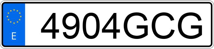 Numer rejestracyjny 4904GCG posiada BMW X5