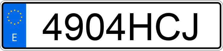 Numer rejestracyjny 4904HCJ posiada FORD KUGA