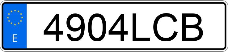 Numer rejestracyjny 4904LCB posiada BMW SERIE 4