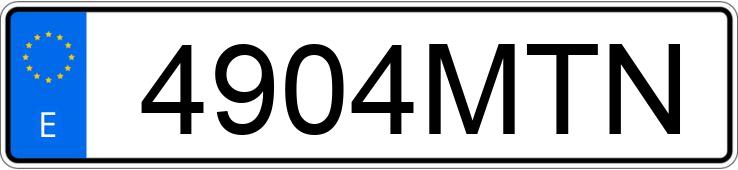 Numer rejestracyjny 4904MTN posiada HYUNDAI TUCSON