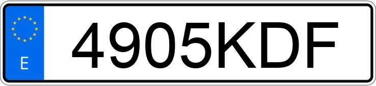 Numer rejestracyjny 4905KDF posiada RENAULT T