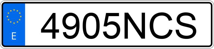 Numer rejestracyjny 4905NCS posiada MERCEDES A (176) 220 D 4MATIC