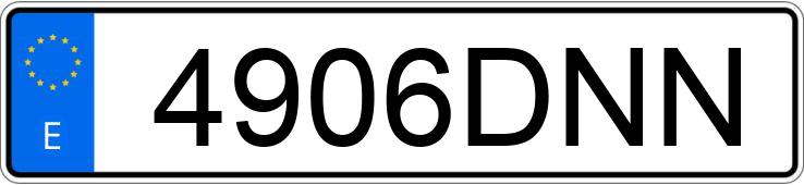 Numer rejestracyjny 4906DNN posiada RENAULT MEGANE