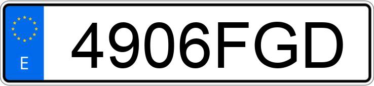 Numer rejestracyjny 4906FGD posiada BMW SERIE 5