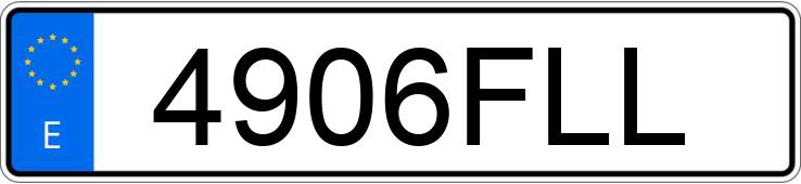 Numer rejestracyjny 4906FLL posiada JAGUAR XJ SERIES