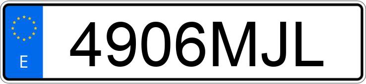 Numer rejestracyjny 4906MJL posiada SKODA SCALA