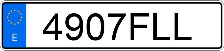 Numer rejestracyjny 4907FLL posiada CITROEN C4 GRAND PICASSO